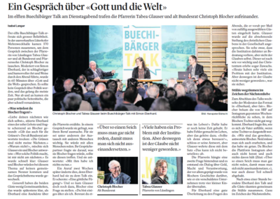 11. Buechibärger-Talk mit Tabea Glauser und Christoph Blocher